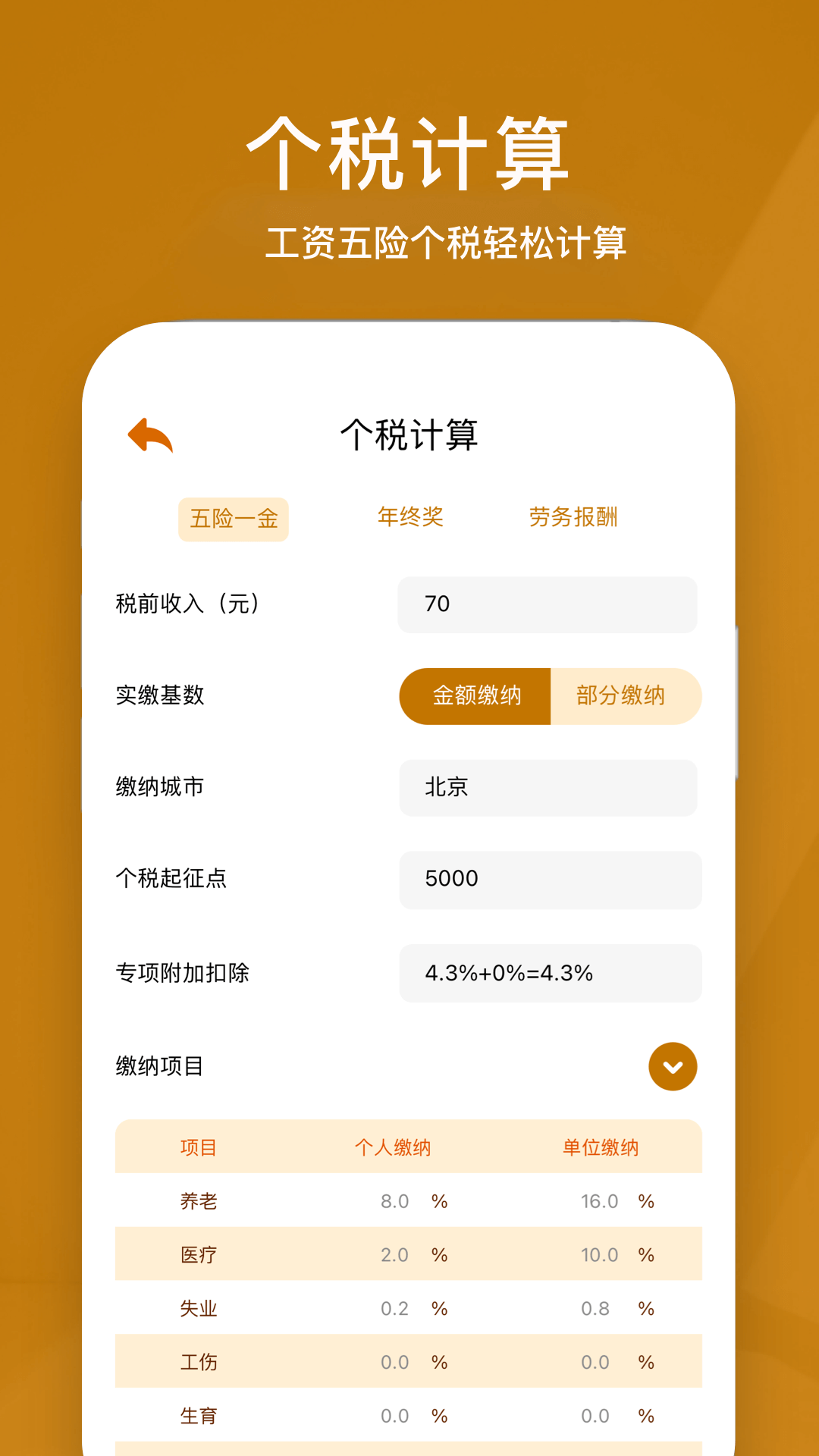 所得税计算器-图1