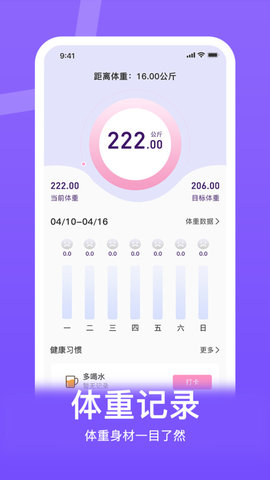 体重控制记录本-图2