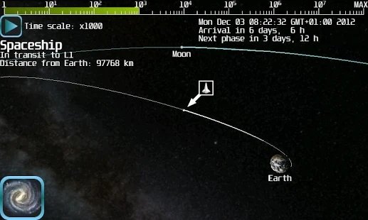 3D太空旅行模拟器游戏