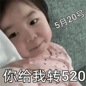 你给我转520我还你1314表情包