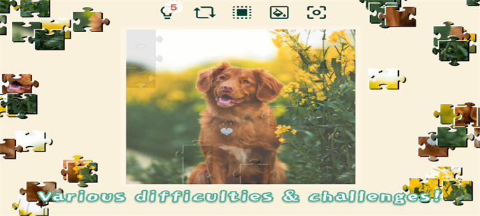 宠物狗狗的拼图挑战-图1